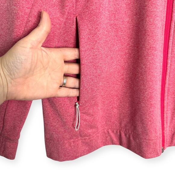 Mammut Pink Fleece Lined Light Jacket Zippered Pockets Women's Size L - Picture 6 of 11